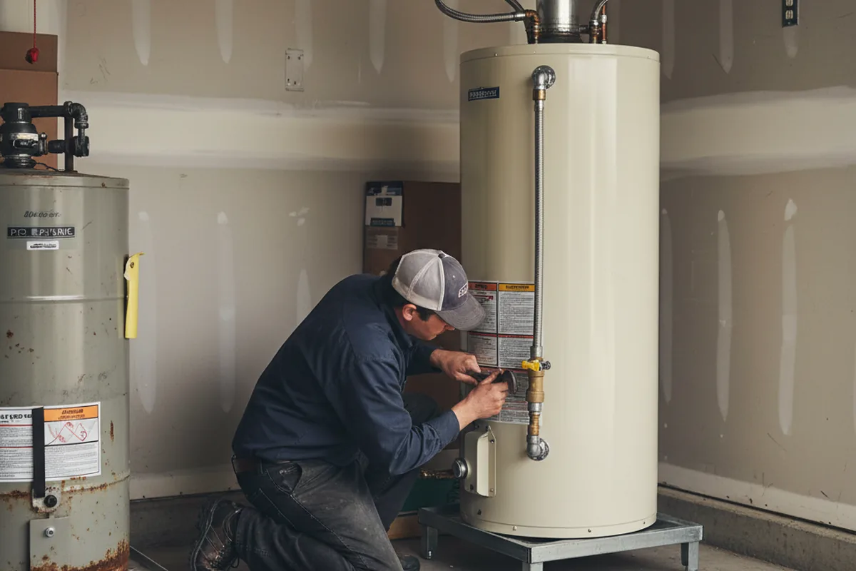 Water heater and shutoff valve replacement in Seneca Falls